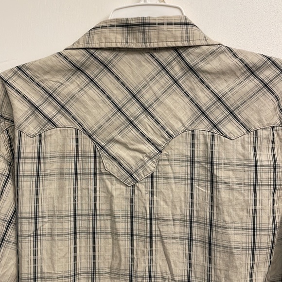Wrangler Retro Cotton Plaid Pearl Snap Shirt, Men's‎ Medium - Picture 8 of 8